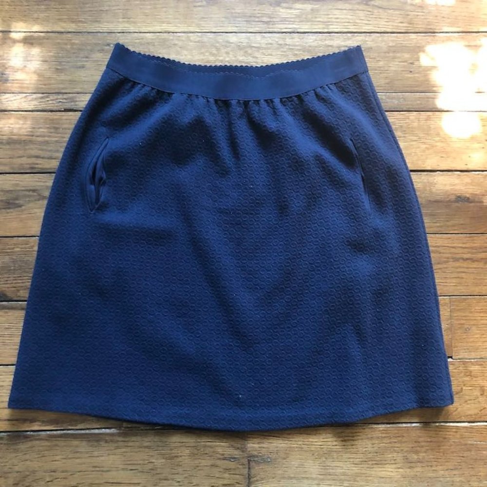 *SALE* Anthropologie Postmark Blue Elastic Skirt